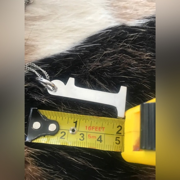 Designer Custom Made Necklace #1; solid stainless steel• chain length:20” - Picture 6 of 6